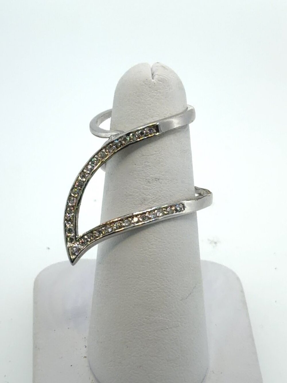 Sterling Silver and cubic zirconia ring